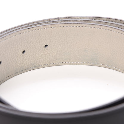 Hermes Togo 42mm Belt Strap 100 Black Gris Perle 7 of 8