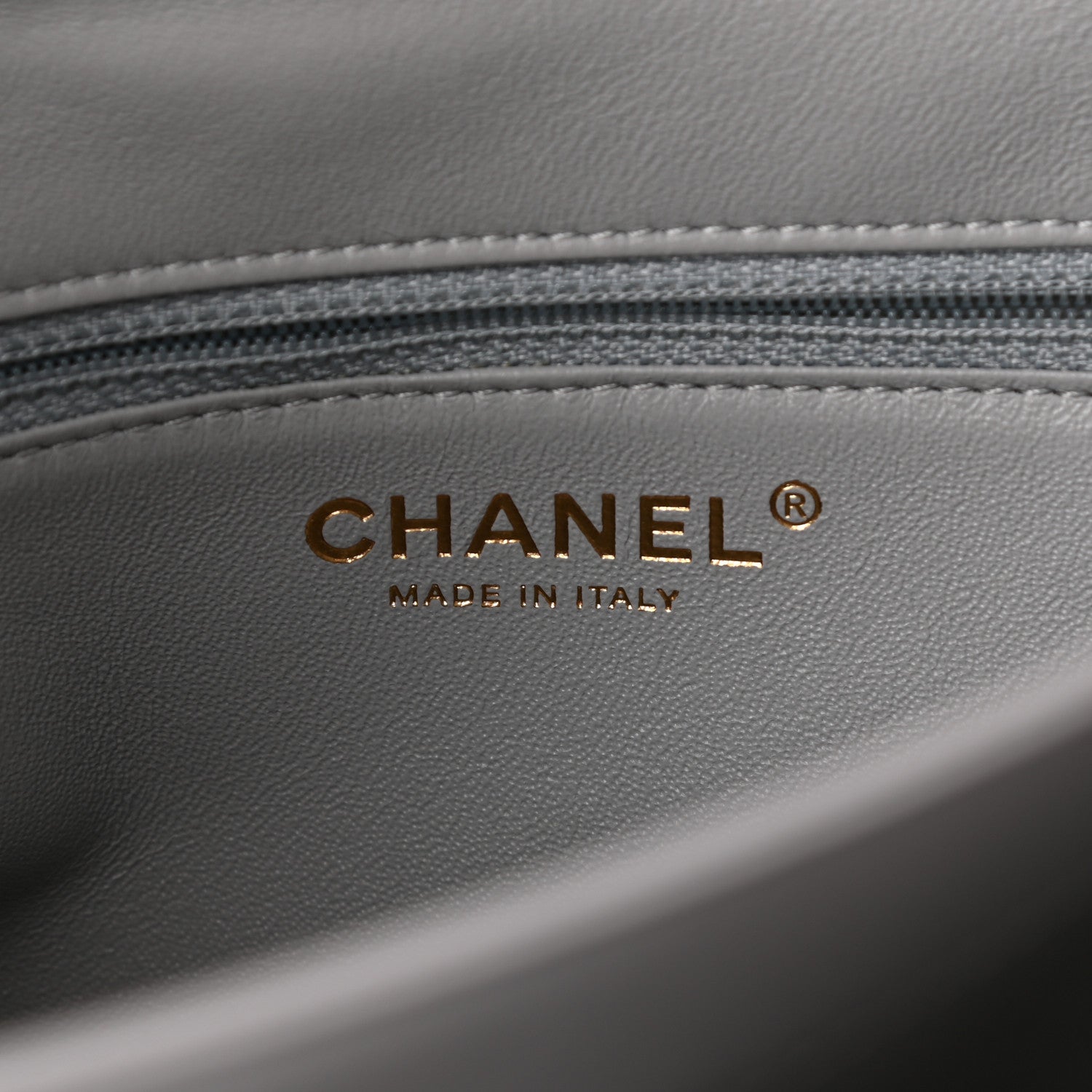 Chanel Lambskin Chevron Quilted Large Trendy CC Dual Handle Flap Bag Grey 6 of 10