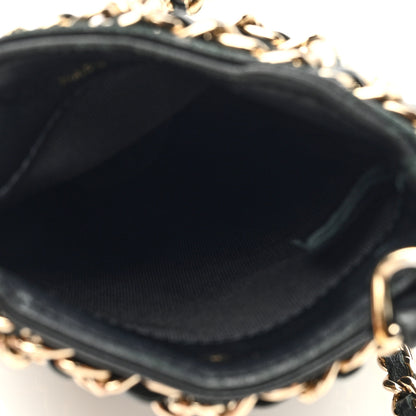 Chanel Lambskin Tech Me Out Clutch With Chain Black 5 of 10