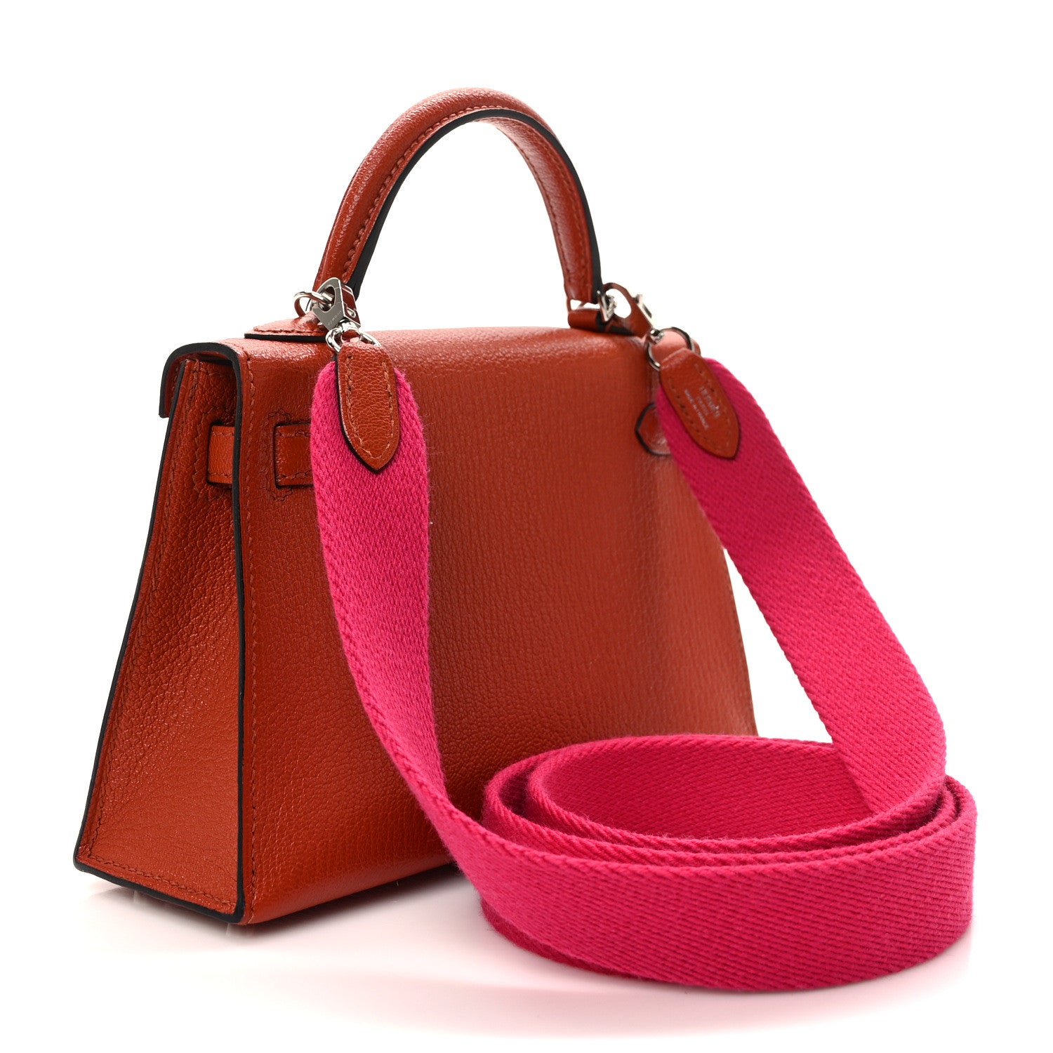 Hermes Chevre Mysore Mini Kelly Sellier 20 Cuivre Rose Mexico 3 of 14