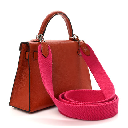 Hermes Chevre Mysore Mini Kelly Sellier 20 Cuivre Rose Mexico 3 of 14