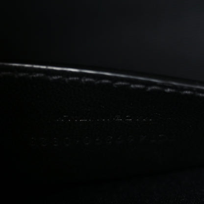 Saint Laurent Grain De Poudre Small Monogram Monochrome Kate Satchel Black 8 of 11