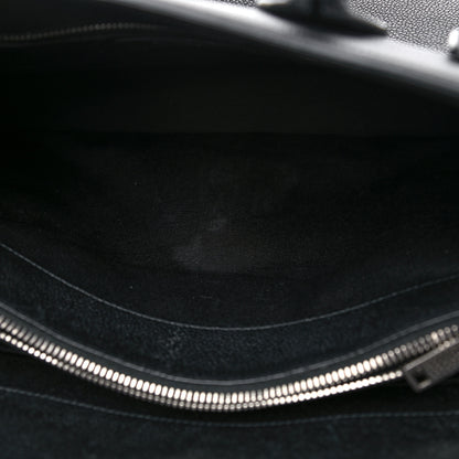 Saint Laurent Grained Calfskin Small Sac De Jour Black 8 of 16
