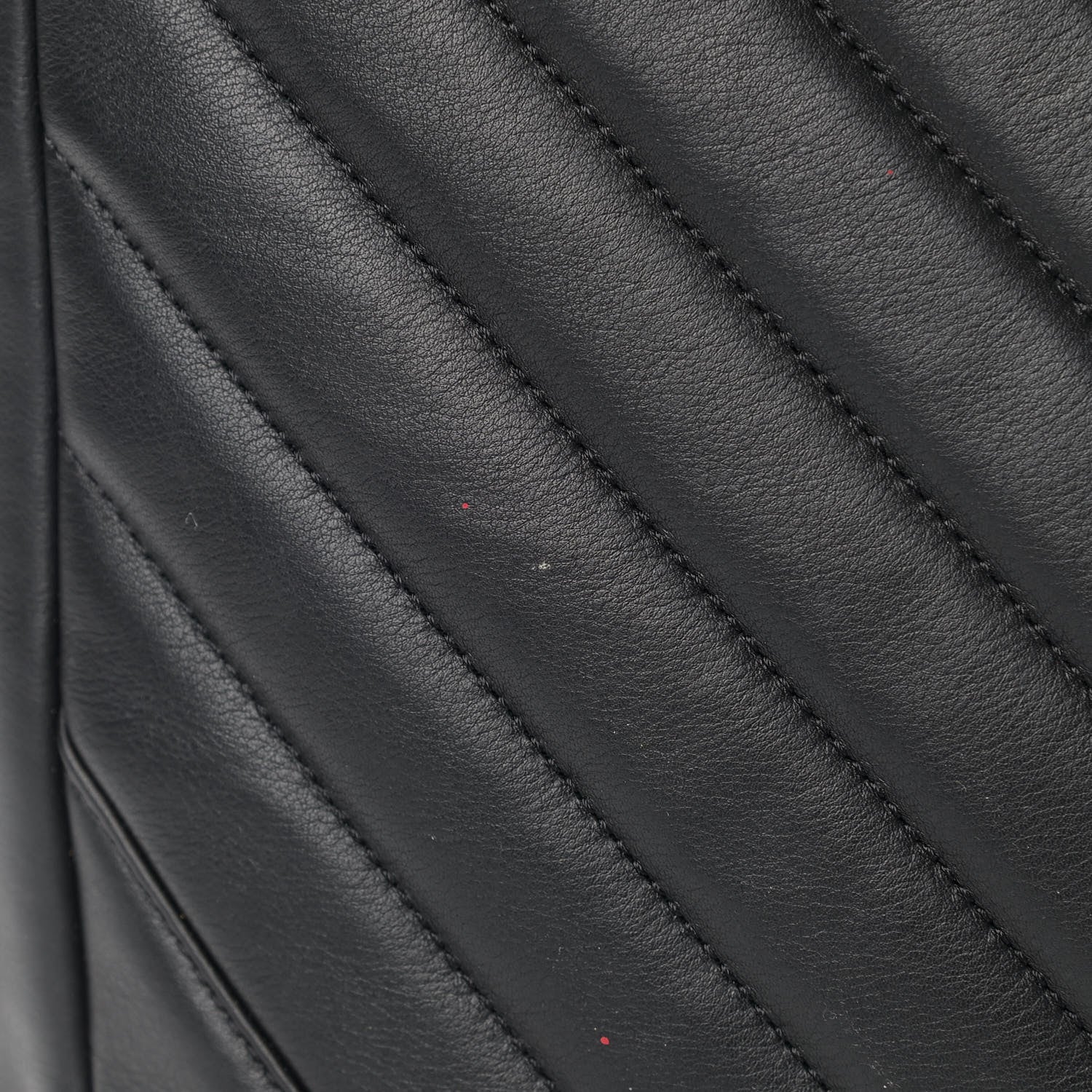 Chanel Calfskin Chevron Quilted Large Shopping Tote Black 11 of 15