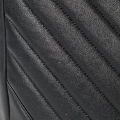 Chanel Calfskin Chevron Quilted Large Shopping Tote Black 11 of 15