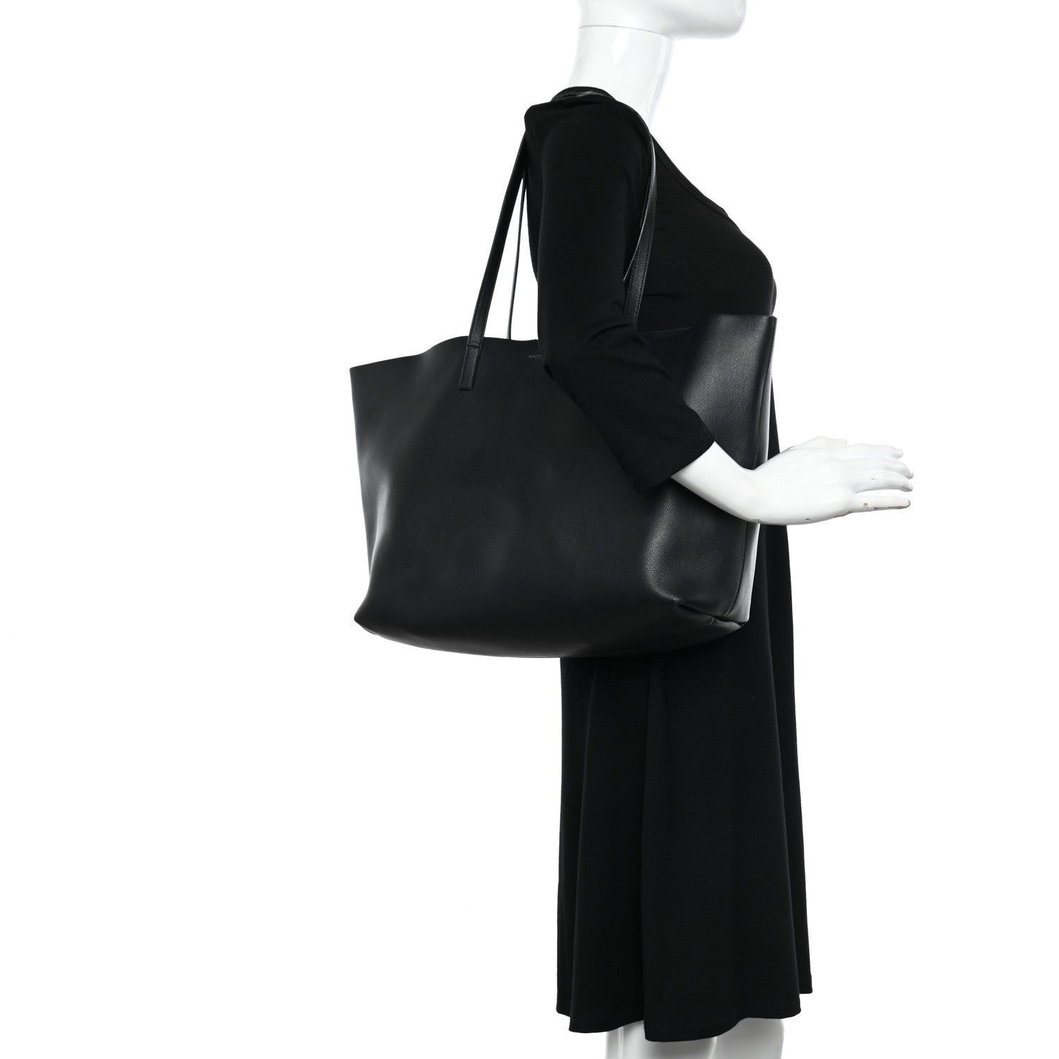 Saint Laurent Calfskin Large Shopping Tote Black 2 of 20