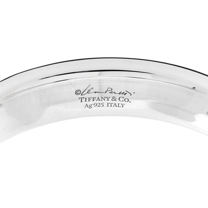 Tiffany Sterling Silver Narrow Elsa Peretti Doughnut Bangle Bracelet 3 of 4