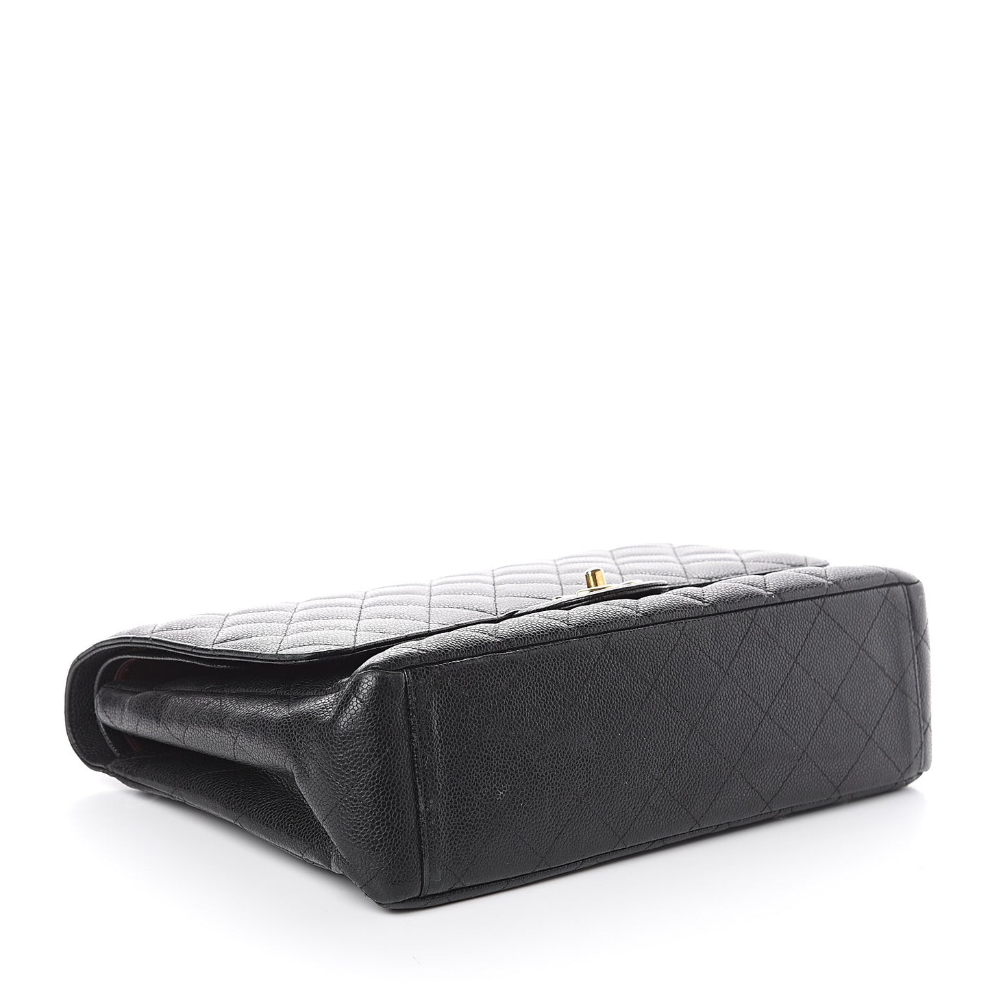 Caviar Quilted Maxi Double Flap Black