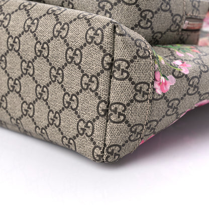 Gucci GG Supreme Monogram Blooms Small Single Buckle Backpack Beige Multicolor Dry Rose 9 of 10