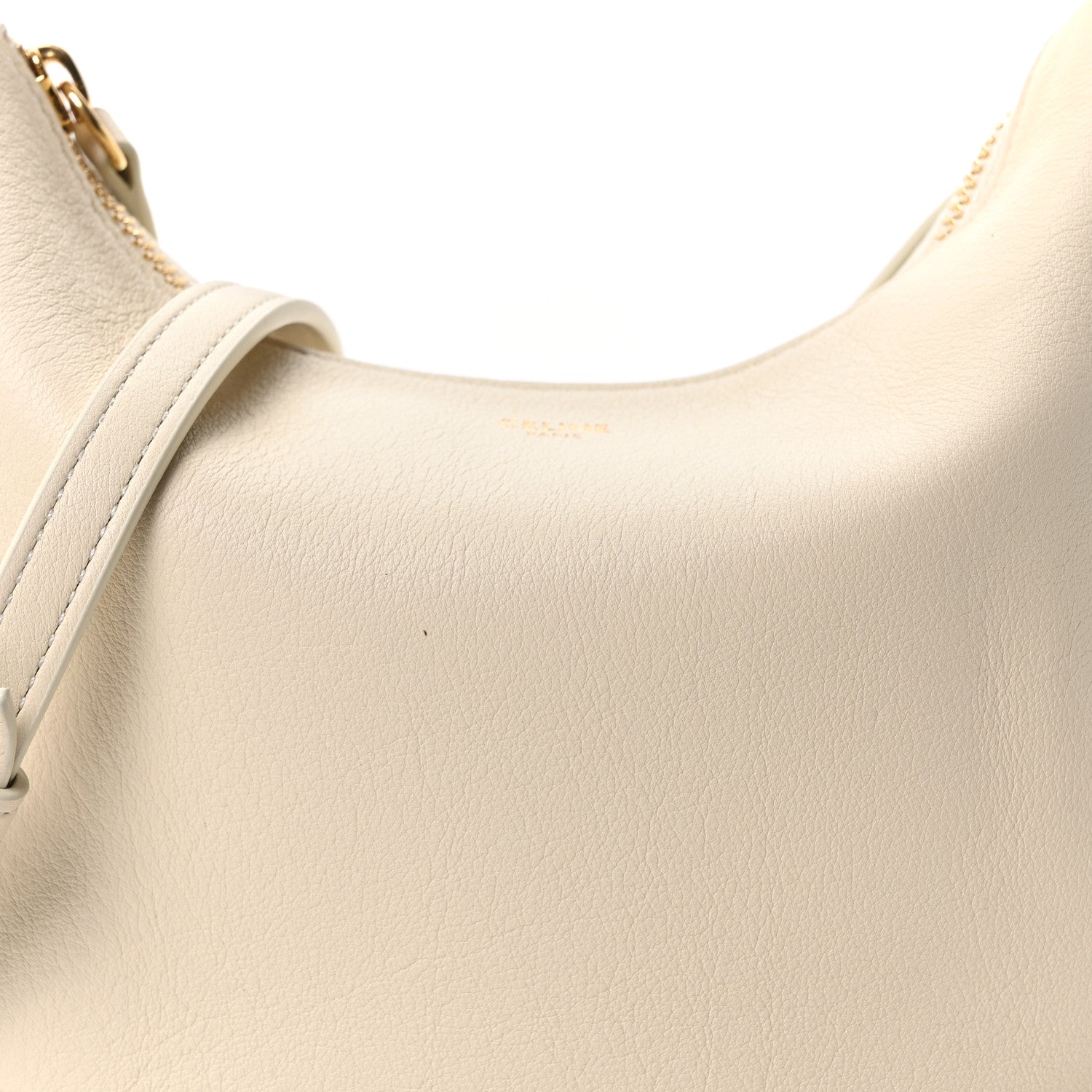 Celine Supple Grained Calfskin Teen Lulu Shoulder Bag Rice 9 of 11