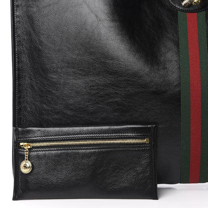 Gucci Calfskin Large Rajah Chain Tote Black 12 of 13