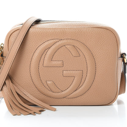 Gucci Pebbled Calfskin Small Soho Disco Bag Camelia 8 of 11