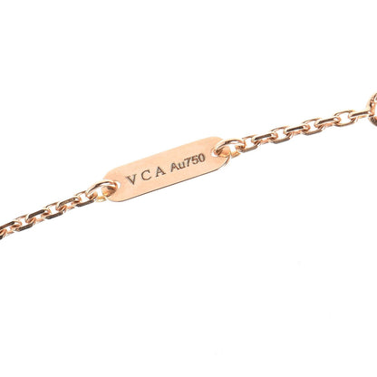Van Cleef & Arpels 18K Rose Gold Diamond Grey Mother of Pearl Vintage Alhambra Pendant Necklace 6 of 9