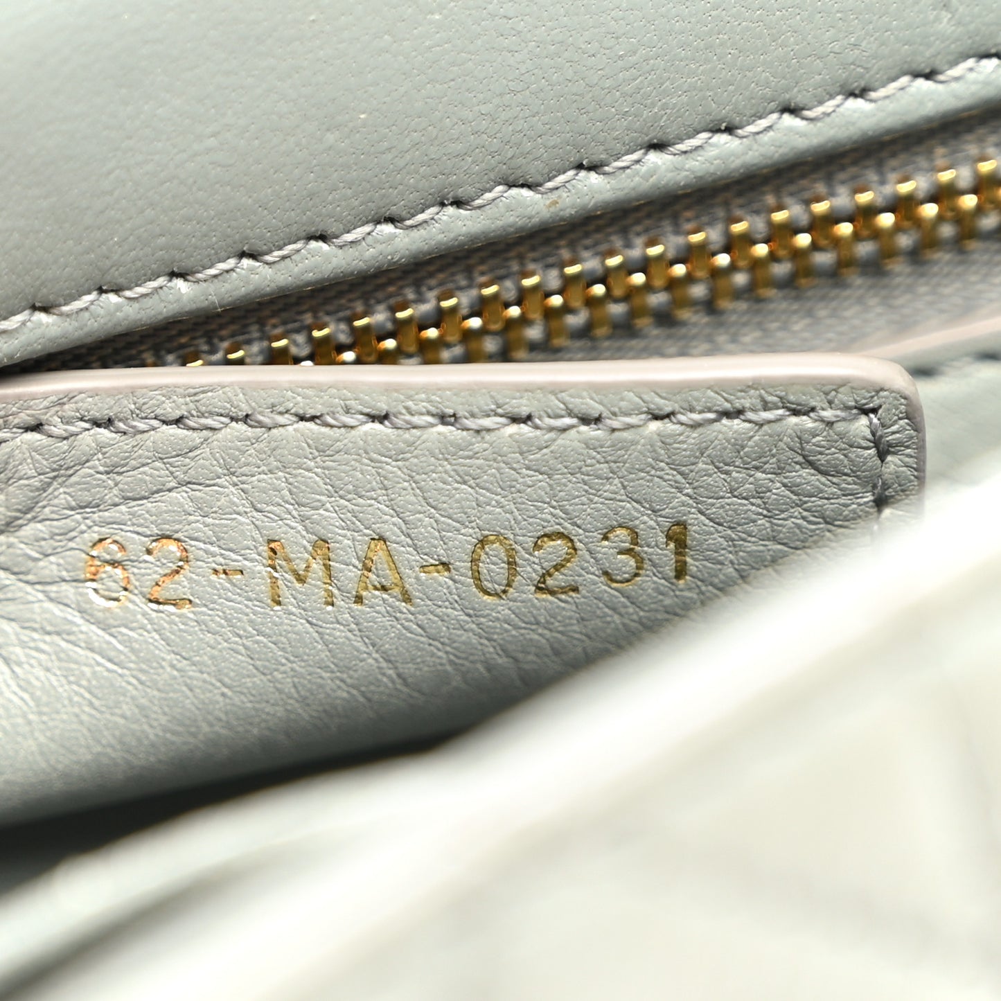 Calfskin Cannage Small Caro Bag Grey