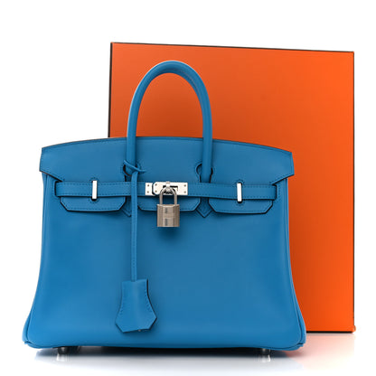 Hermes Swift Birkin 25 Bleu Frida 11 of 11