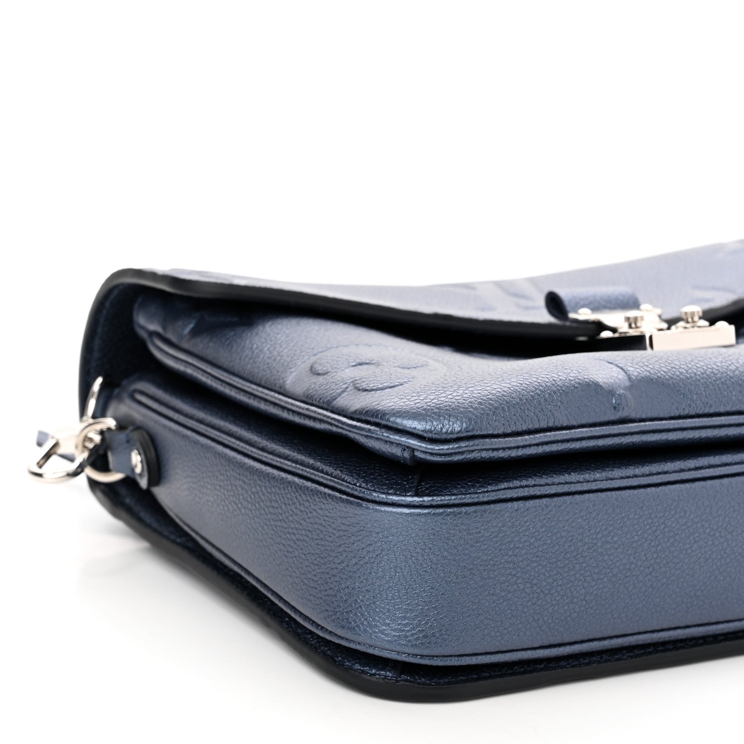 Louis Vuitton Metallic Empreinte Monogram Giant Pochette Metis Navy Nacre 8 of 10