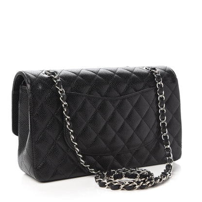 Chanel Caviar Quilted Medium Double Flap Black 3 of 11
