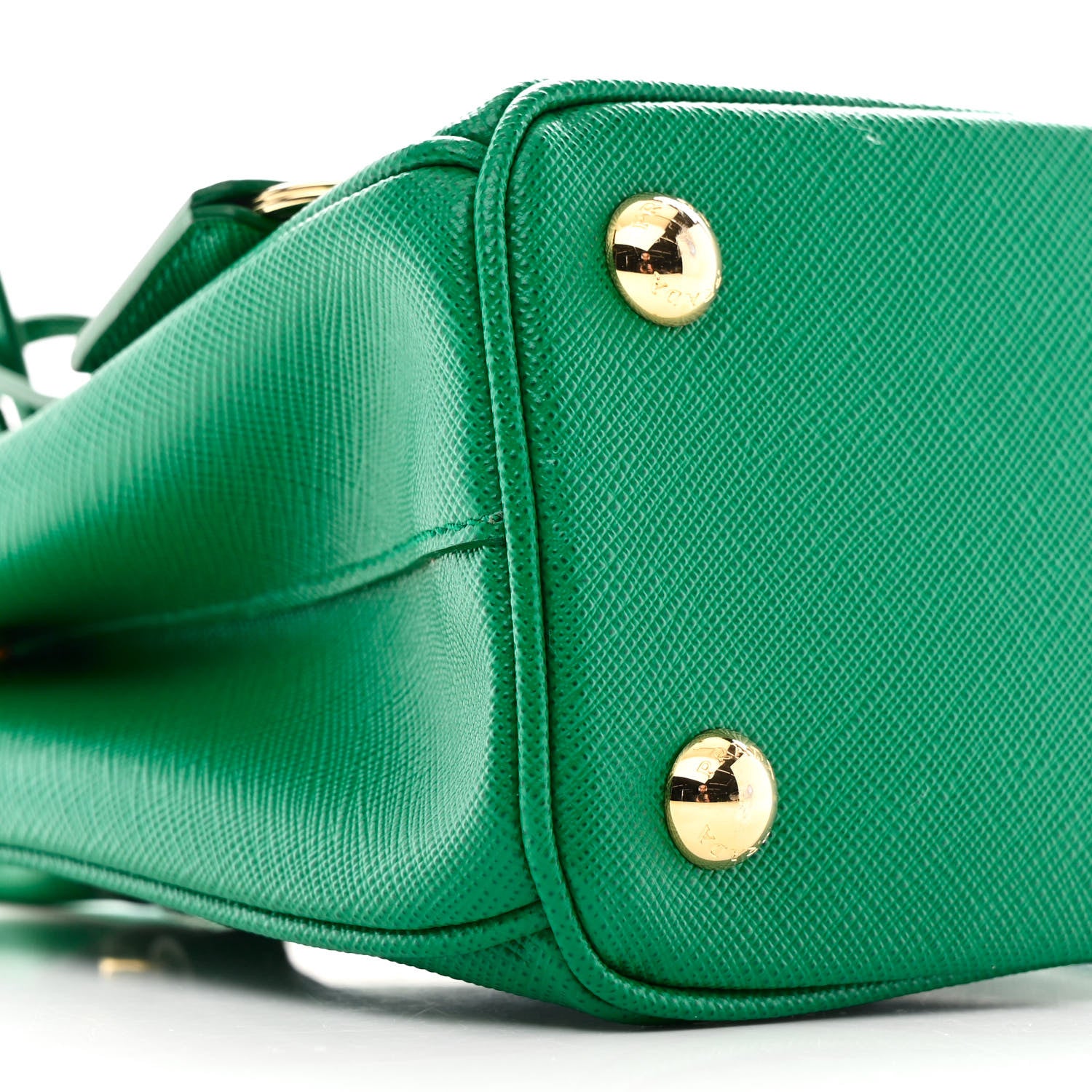 Prada Saffiano Lux Mini Galleria Double Zip Tote Mango 1791528