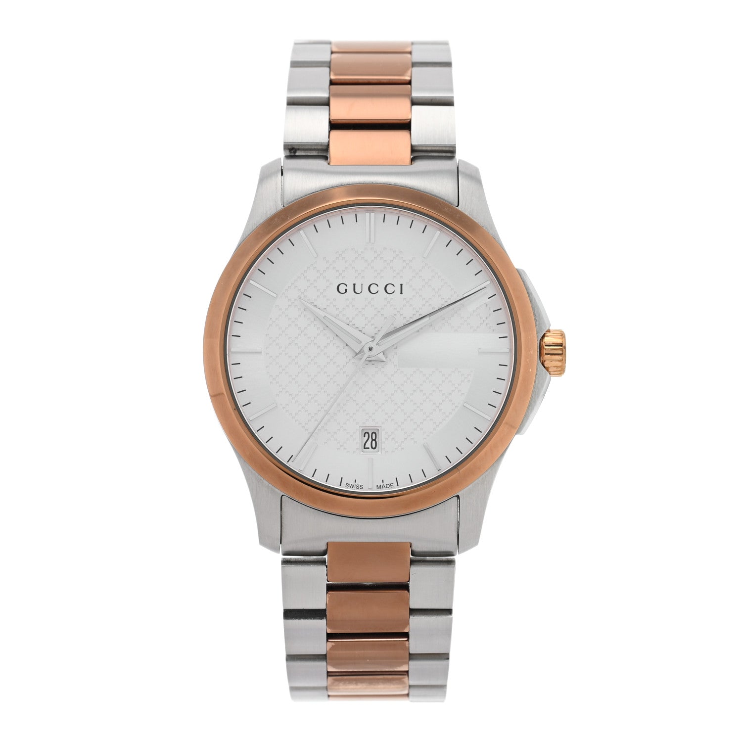 Gucci Stainless Steel 38mm G-Timeless Two Tone Quartz Watch 1 of 5