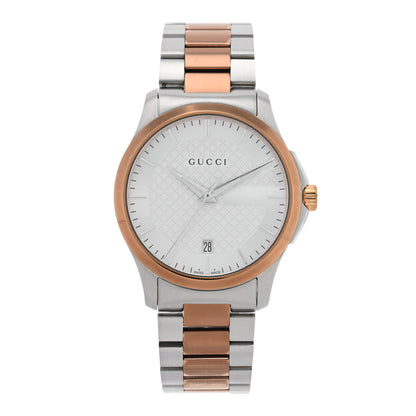 Gucci Stainless Steel 38mm G-Timeless Two Tone Quartz Watch 1 of 5