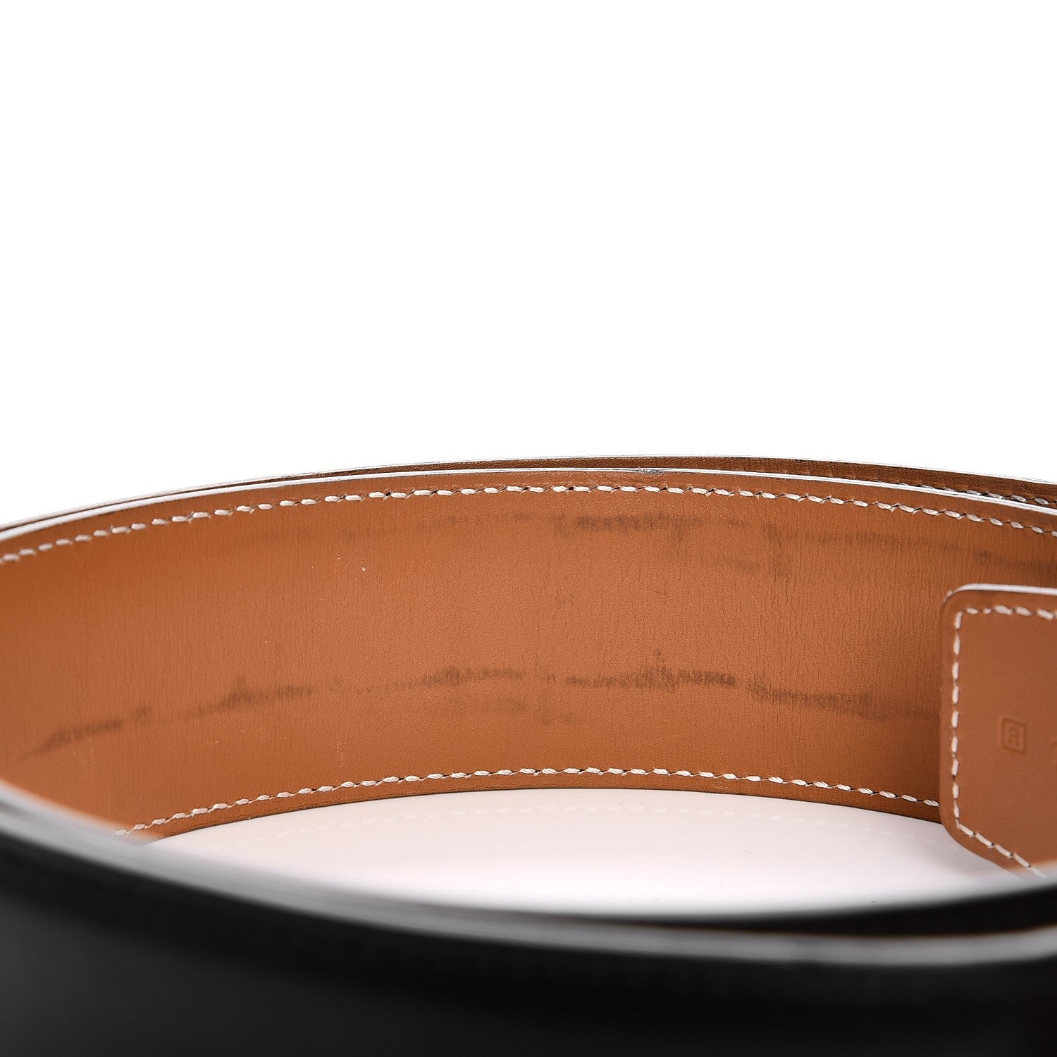 Hermes Box Chamonix 42mm Constance Reversible H Belt 100 Noir Natural 8 of 9