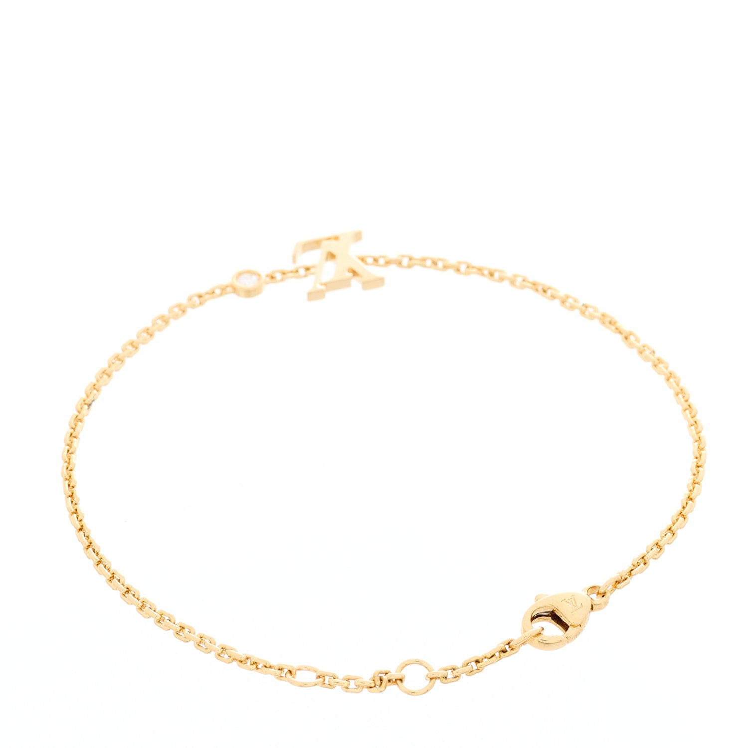 Louis Vuitton 18K Yellow Gold Diamond Idylle Blossom LV Bracelet 2 of 7