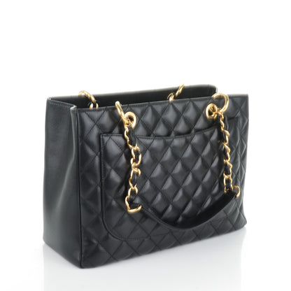 Chanel Caviar Quilted Grand Shopping Tote GST Black 3 of 7