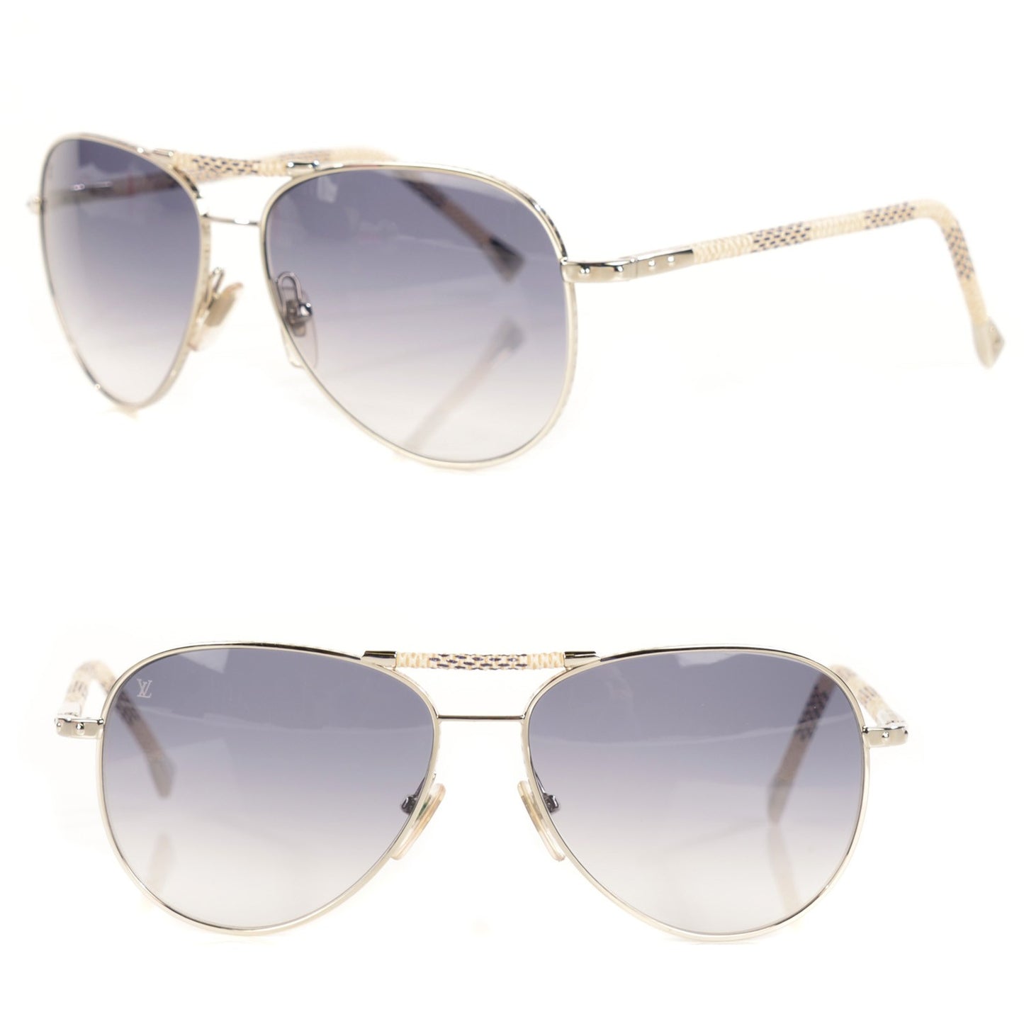 Damier Azur Conspiration Pilote Aviator Sunglasses Z0203U