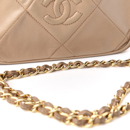 Chanel Lambskin Quilted Tassel Camera Case Beige 12 of 13
