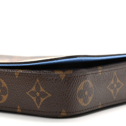 Louis Vuitton Monogram 2021 Christmas Animation China Wall Pochette Felicie Chain Wallet Myosotis Blue 9 of 10