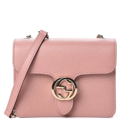 Gucci Dollar Calfskin Small Interlocking G Shoulder Bag Soft Pink 1 of 9