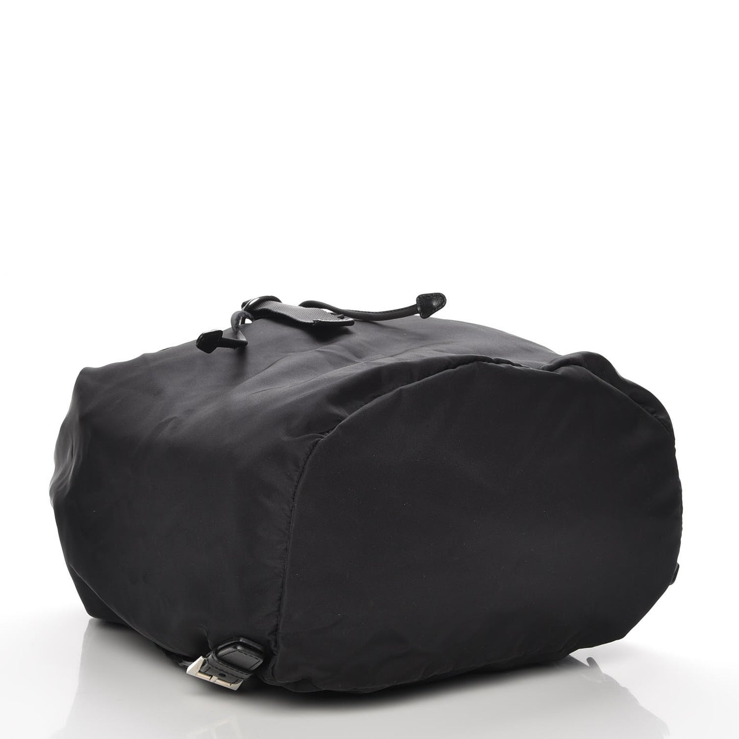 Nylon Cinch Backpack Black