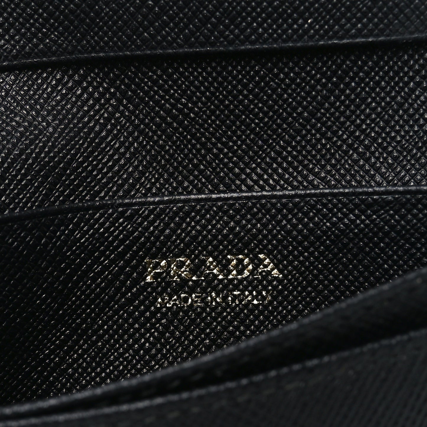 Saffiano Flap Card Holder Black
