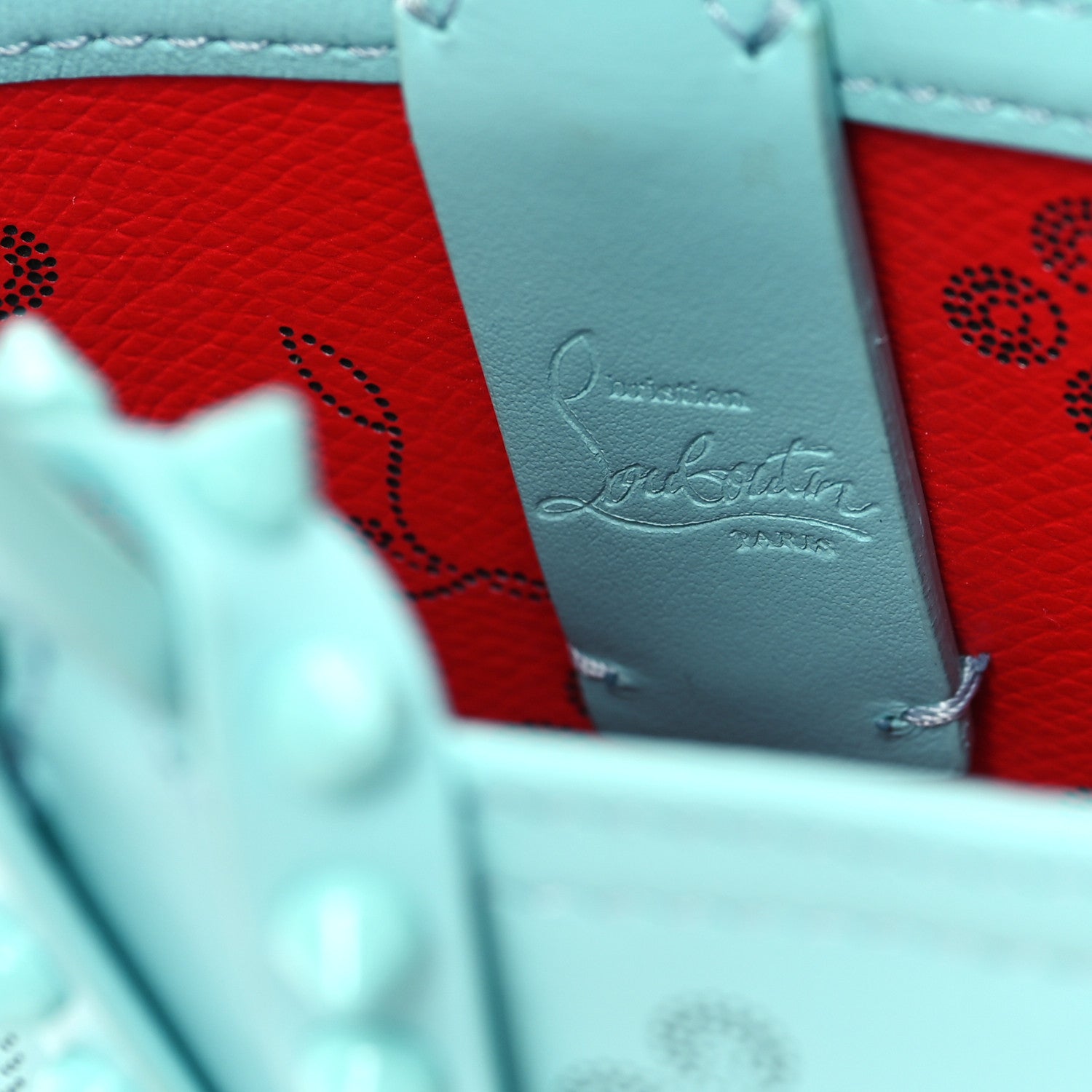 Christian Louboutin Calfskin Loubinthesky Nano Cabata Tote Bermuda 6 of 10