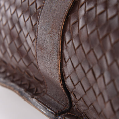 Bottega Veneta Nappa Intrecciato Shoulder Bag Brown 16 of 18