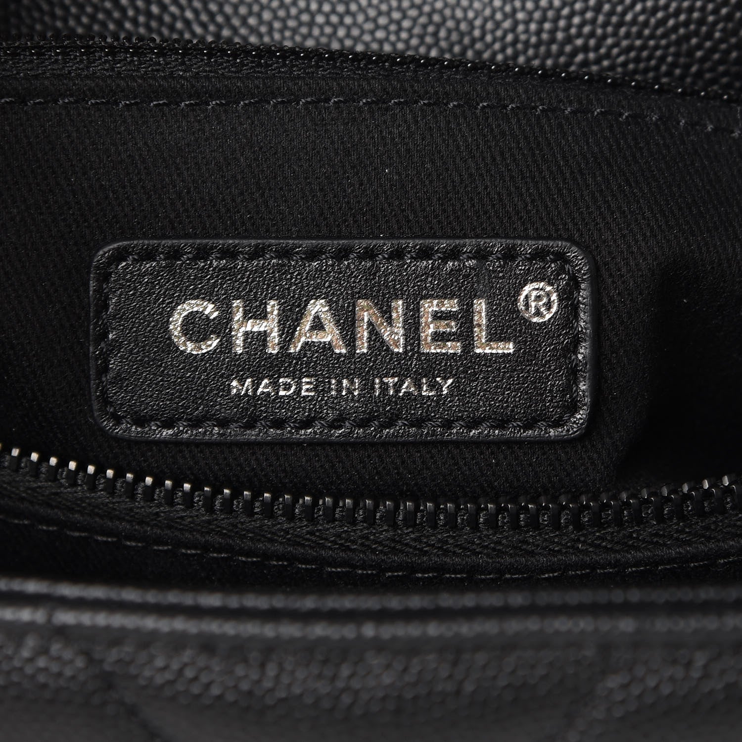 Chanel Caviar Chevron Quilted Small Coco Handle Flap So Black 5 of 11