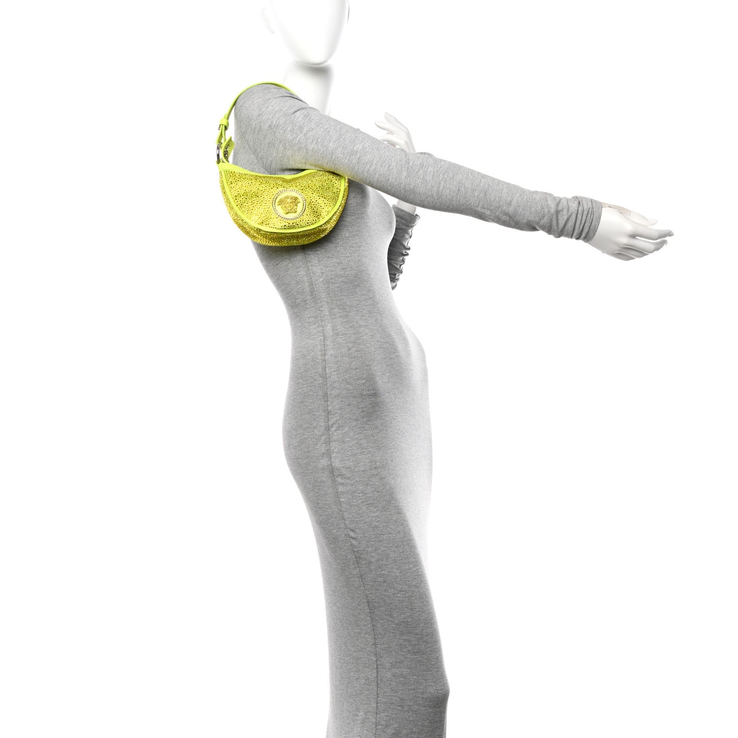 Crystal La Medusa Mini Repeat Hobo Tropical Yellow