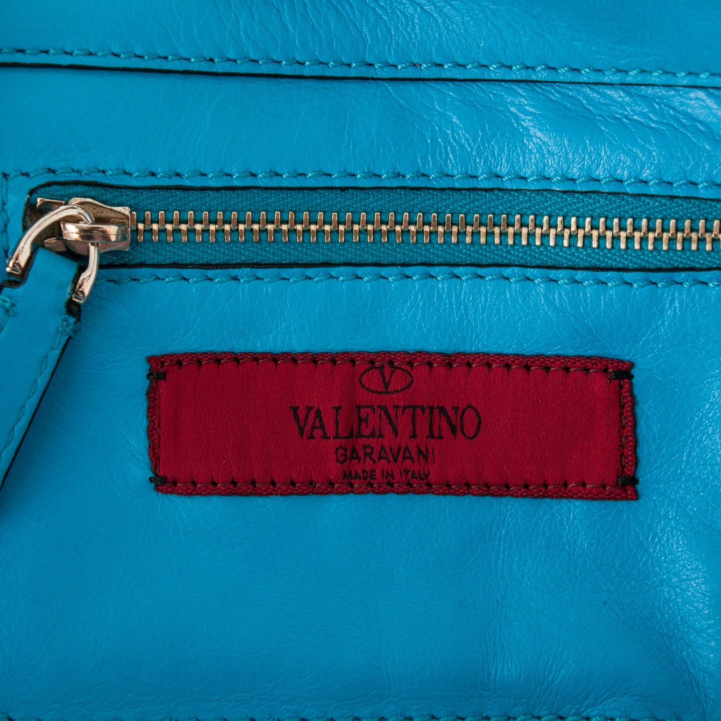 Vitello Mini Rockstud Tote Parrot
