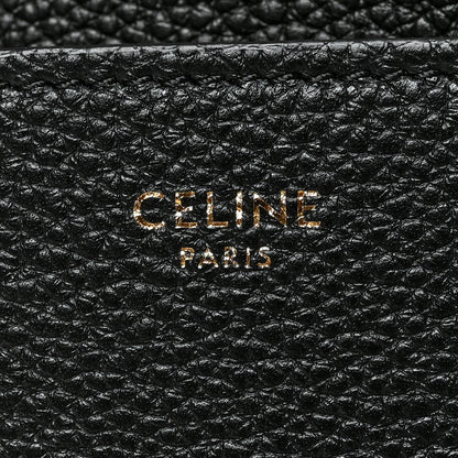 Celine Soft Grained Calfskin Sangle Bucket Bag Black 6 of 9