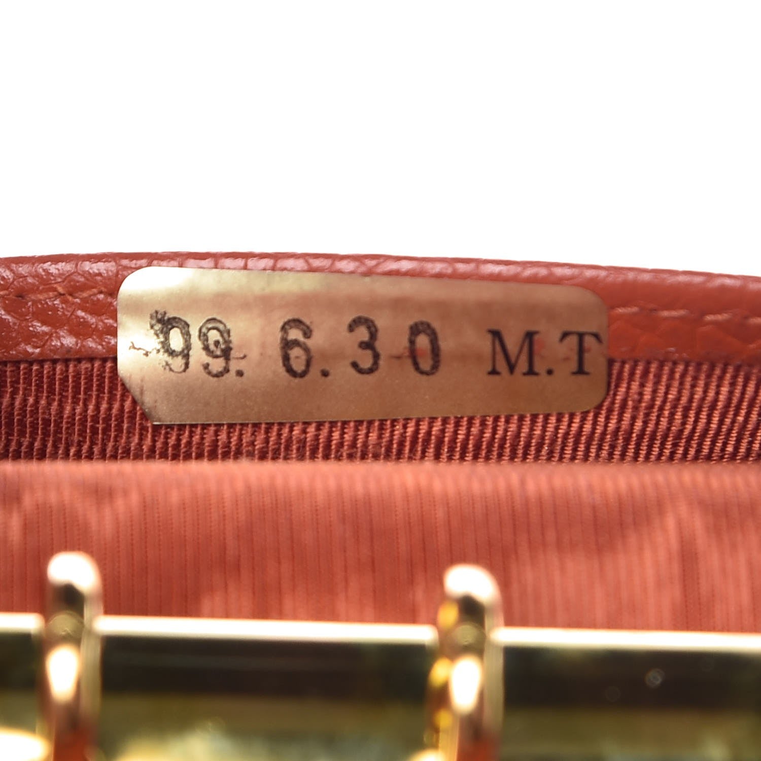 Chanel Caviar CC Mini Ring Agenda Planner Orange 9 of 10