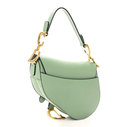 Christian Dior Goatskin Mini Saddle Bag Sage Green 3 of 10