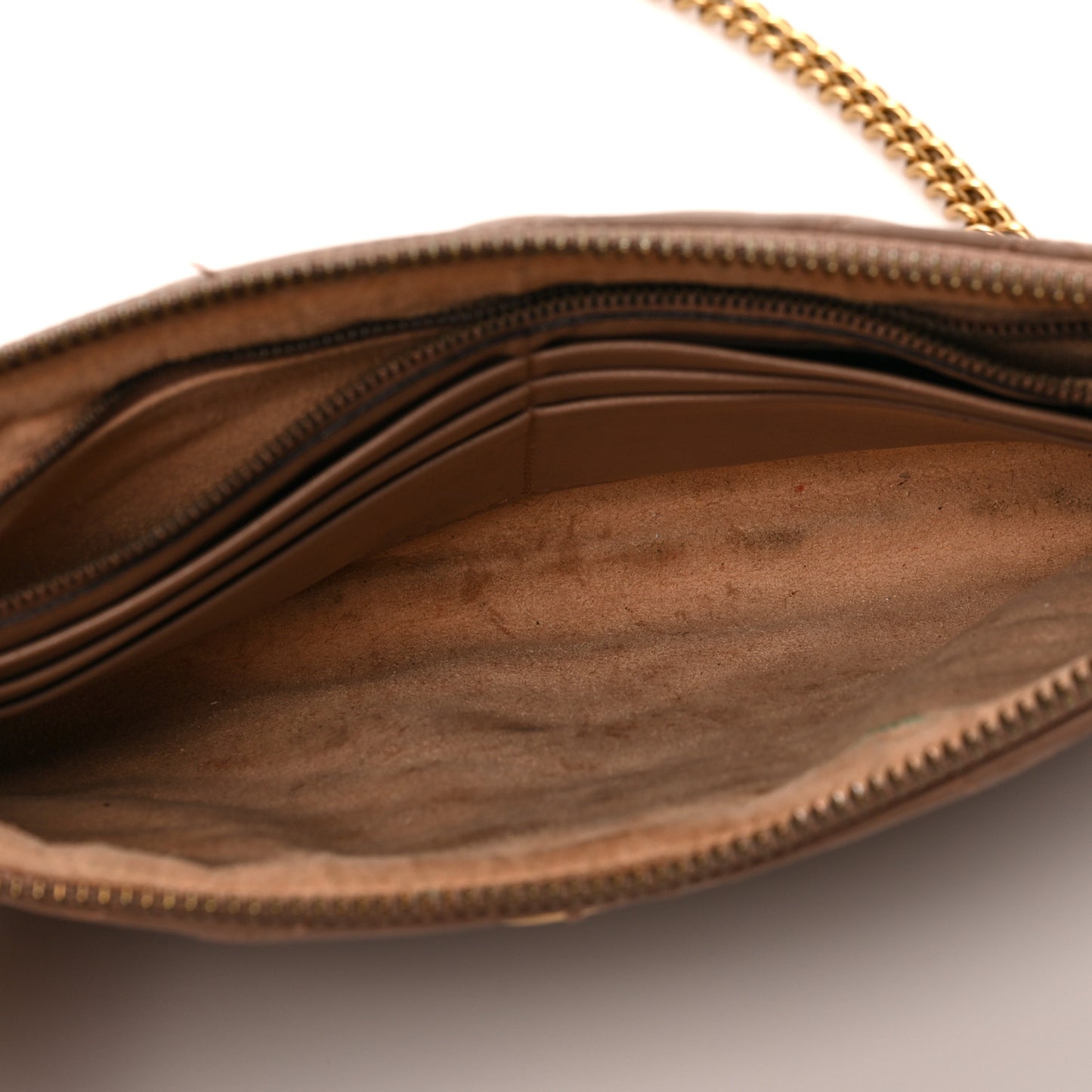 Calfskin Matelasse Mini GG Marmont Chain Bag Porcelain Rose