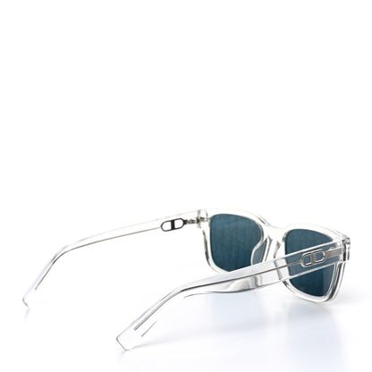 Christian Dior Acetate Mirrored Oblique CD Link Rectangular Sunglasses S1U Crystal 4 of 7