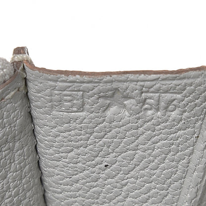 Hermes Chevre Mysore Azap GM Combined Wallet Gris Pale 7 of 11