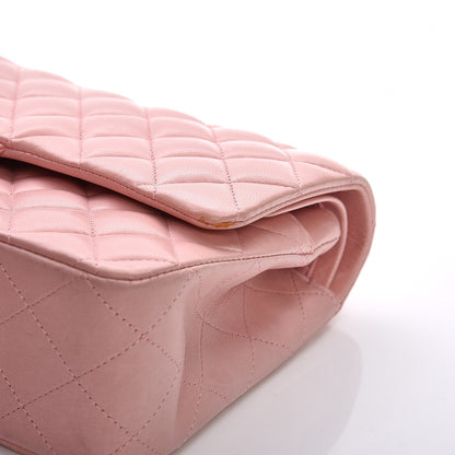 Chanel Lambskin Quilted Medium Double Flap Light Pink 9 of 14