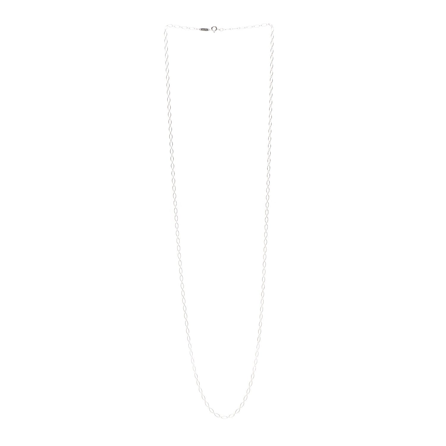 Tiffany Sterling Silver Oval Link Chain Necklace 31" 3 of 6