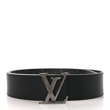 Louis Vuitton Monogram Eclipse Taigarama 40mm LV Initiales Reversible Belt 85 34 Black 2 of 8
