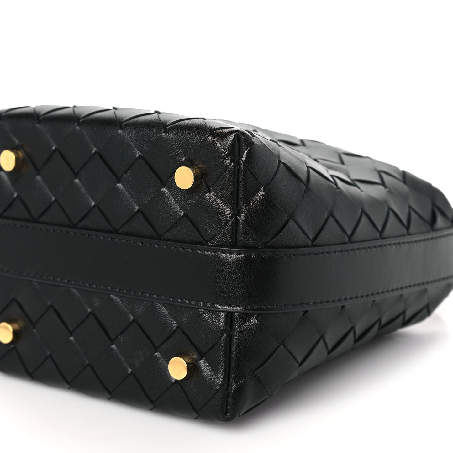 Calfskin Nappa Intrecciato Candy Wallace Black