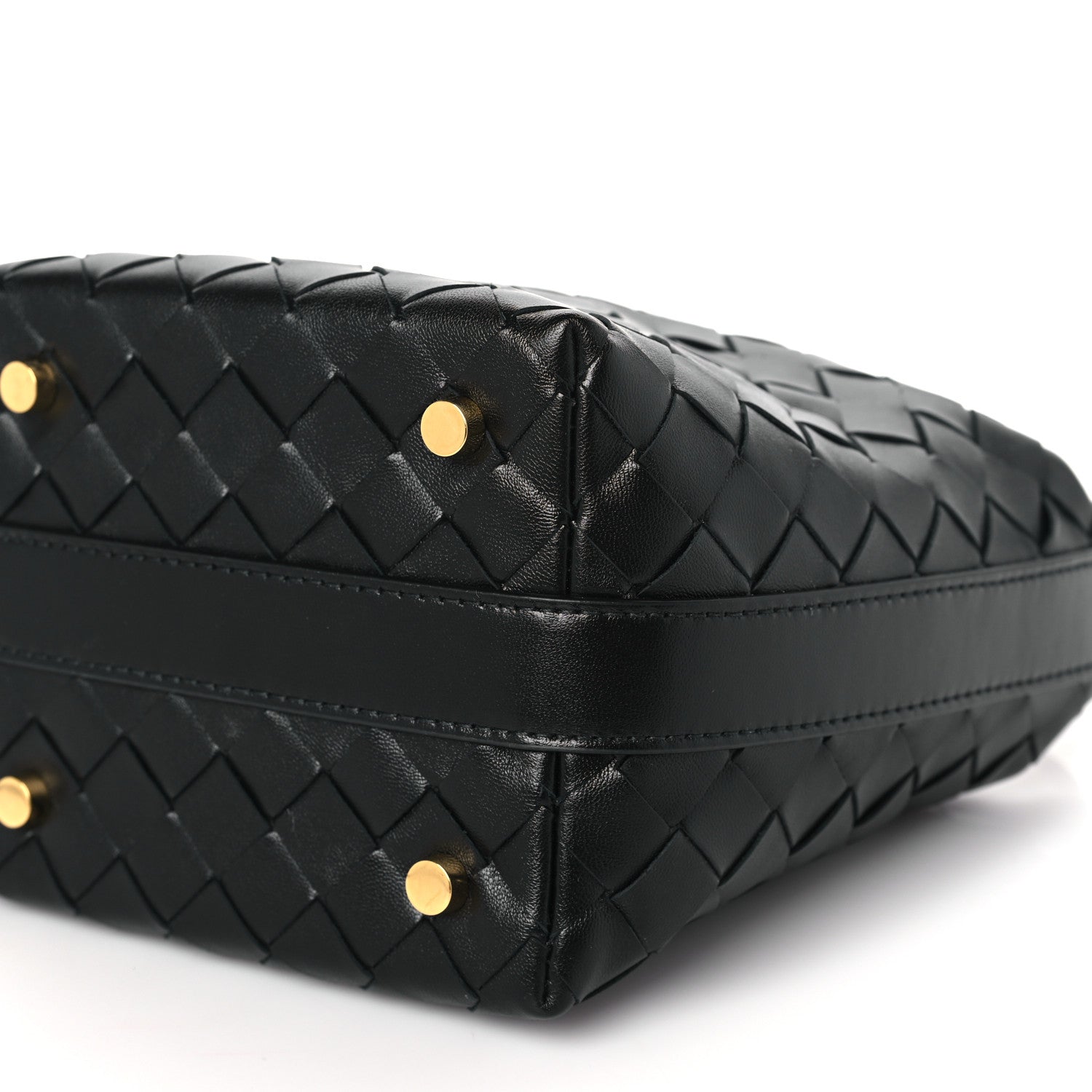 Bottega Veneta Calfskin Nappa Intrecciato Candy Wallace Black 8 of 8
