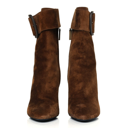 Saint Laurent Suede Joplin Buckle Booties 36.5 Land 2 of 10